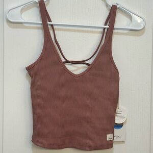 Vuori Rib Crop Tank NWT